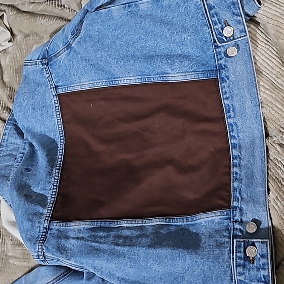 Missguided ⭐️⭐️CUSTOM⭐️⭐️ jacket With LV Patchwork - Picture 8 of 9